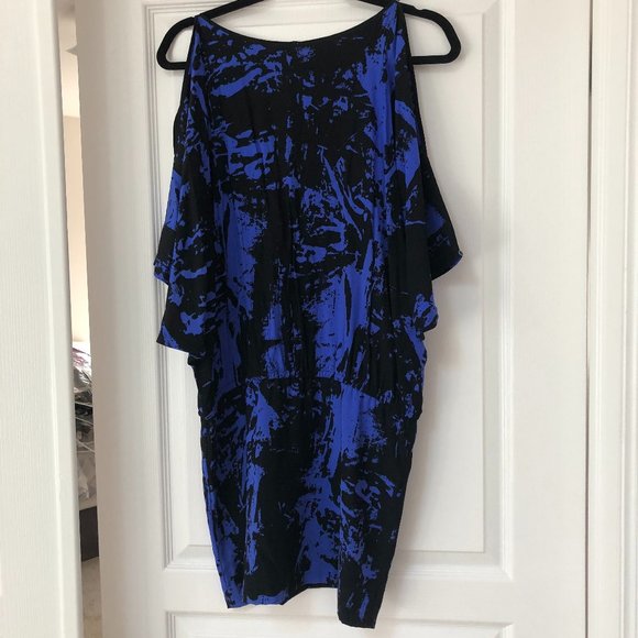 Nicole Miller Blue/Black Dress - Size S - Picture 7 of 16